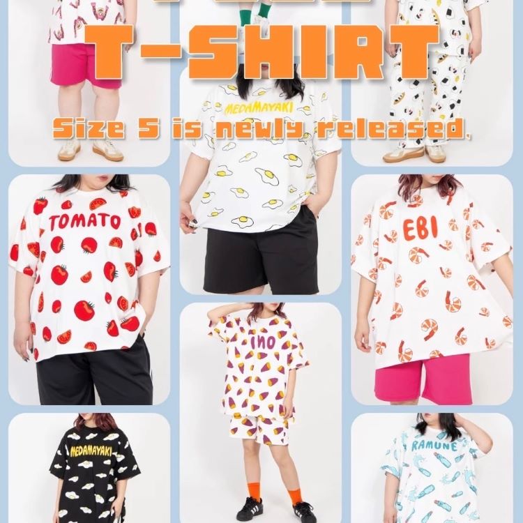新品 Tシャツ punyus たこやき 総柄 たこ焼き プニュズ 半袖 PUNYUS - 新品 Tシャツ punyus たこやき 総柄 たこ焼き プニュズ 半袖
