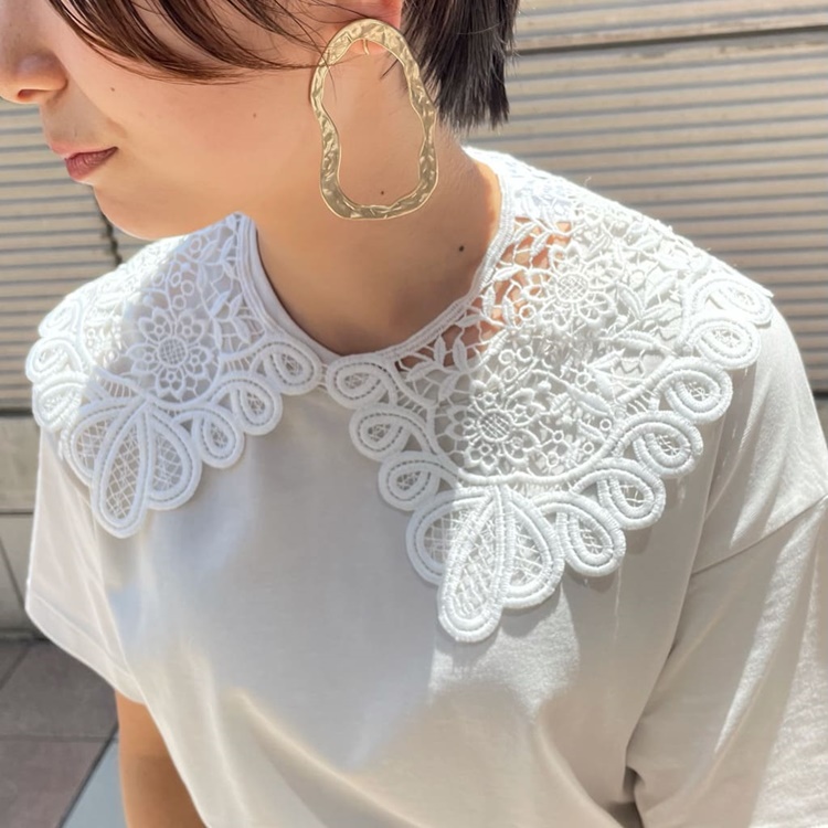 Mila Owen ミラ オーウェンのトピックス 追加予約 ニットにもスウェットにも プラスワンでいっきに今年顔になる付け襟 Zozotown