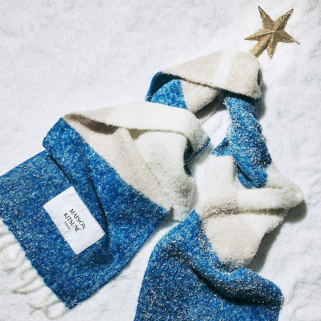 BABY ALPACA PLAIN SCARF（マフラー）｜Maison Kitsune（メゾンキツネ