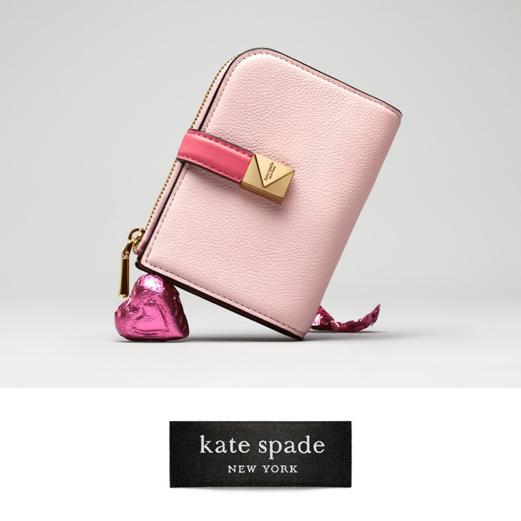 アヴァ カラーブロックド ジップ バイフォールド ウォレット（財布）｜kate spade new york（ケイトスペード  ニューヨーク）のファッション通販 - ZOZOTOWN