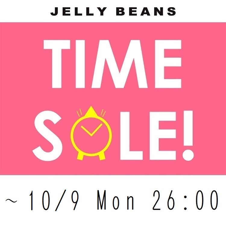 ビジューラインヒールコンビパンプス(204-22923)JELLY BEANS(ジェリー