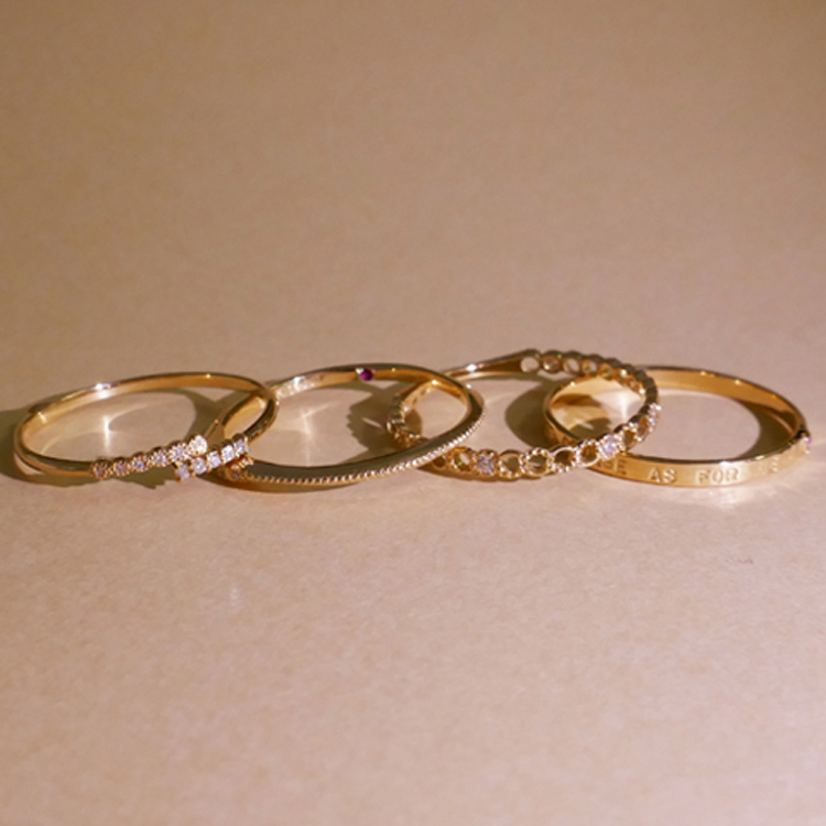 一粒ダイヤMIXチェーンネックレス（ネックレス）｜little emblem