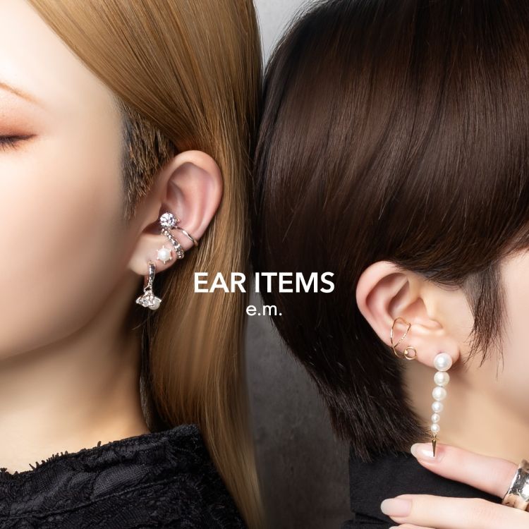 2Pset 大粒バロックパールピアス（ピアス（両耳用））｜e.m.（イーエム