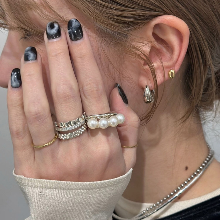SILVER925 パールピアス/レディース/メンズ/ギフト（ピアス（片耳用