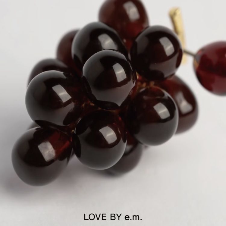 グレープピアス（ピアス（片耳用））｜LOVE BY e.m. （ラブバイ