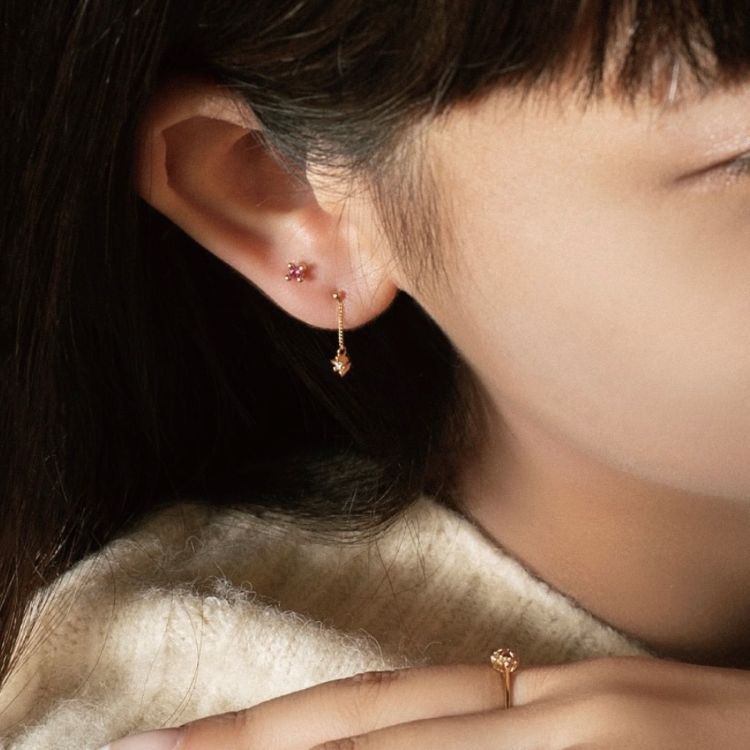 グレーダイヤピアス（ピアス（片耳用））｜e.m.（イーエム）の