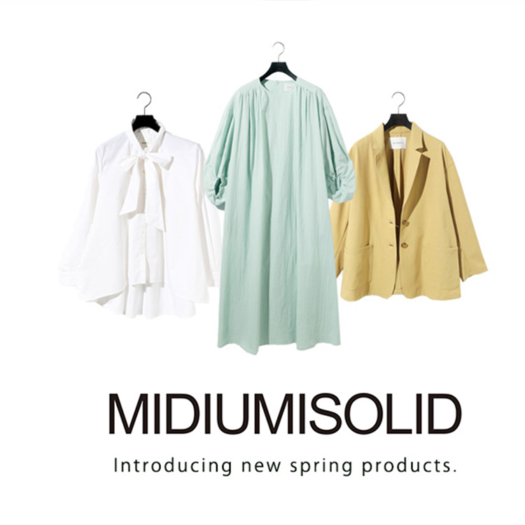 MIDIUMISOLID for Ladies リラックスジャケット（ダウンジャケット