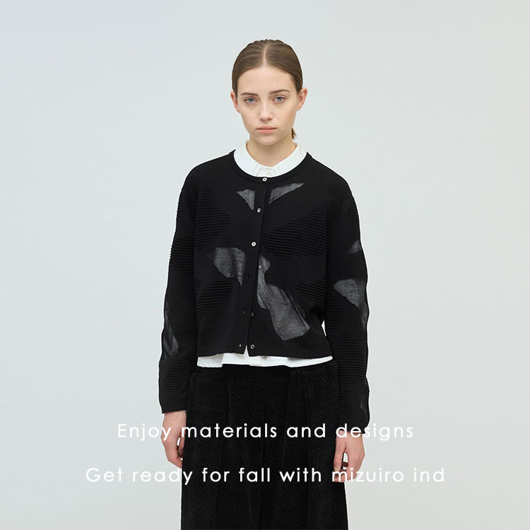 mizuiro ind ポケット付きクルーネックベスト ネイビー ミズイロインド mizuiro ind mizuiro ind ポケット付きクルー