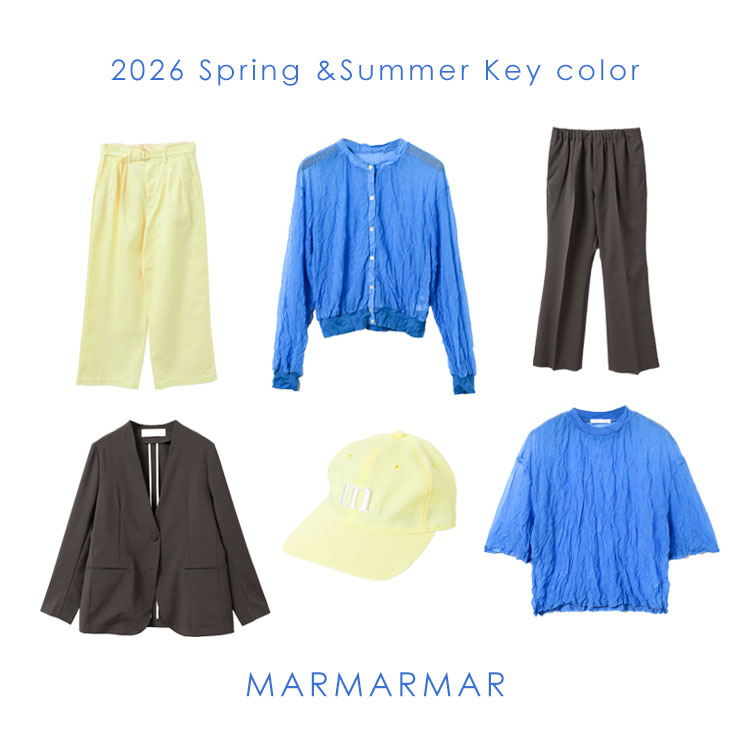 MARcourt�i�}�[�R�[�g�j�̃V���b�v�j���[�X�uMARMARMAR�F2026 Spring &Summer Key color�v