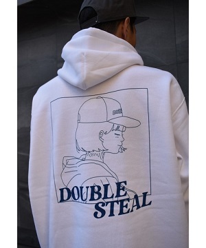 Double Steal ダブルスティールのトピックス Bob Girl Logo 裏起毛パーカー Double Steal Zozotown