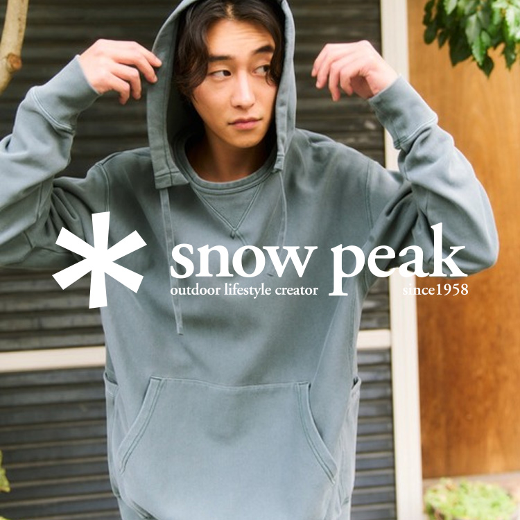 Snow PeakiXm[s[Nj̃Vbvj[XuyNEWz[݂̂镗ZbGarment Dyed t[fB[v