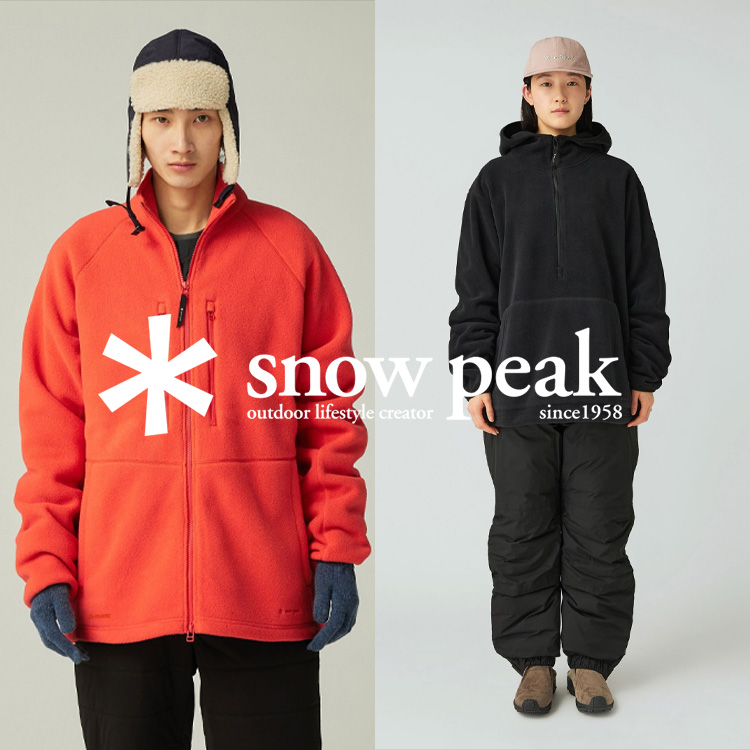 Snow Peak / Water-Repellent Fleece Hoodie 撥水 フリース パーカー
