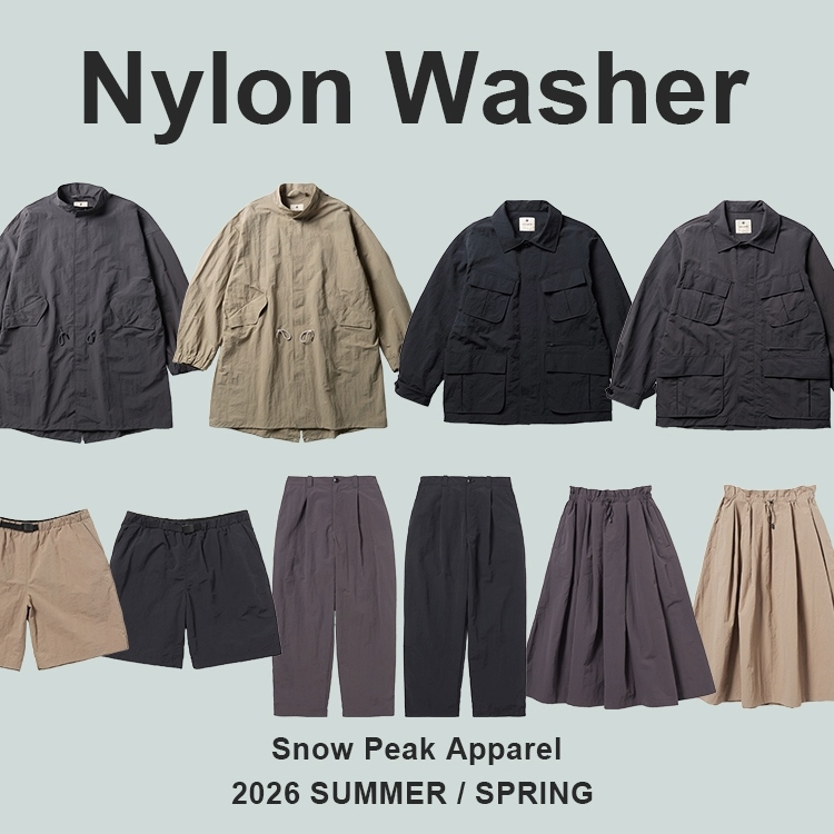 Snow Peak�i�X�m�[�s�[�N�j�̃V���b�v�j���[�X�u�yNEW�zSnow Peak / Nylon Washer Series�v