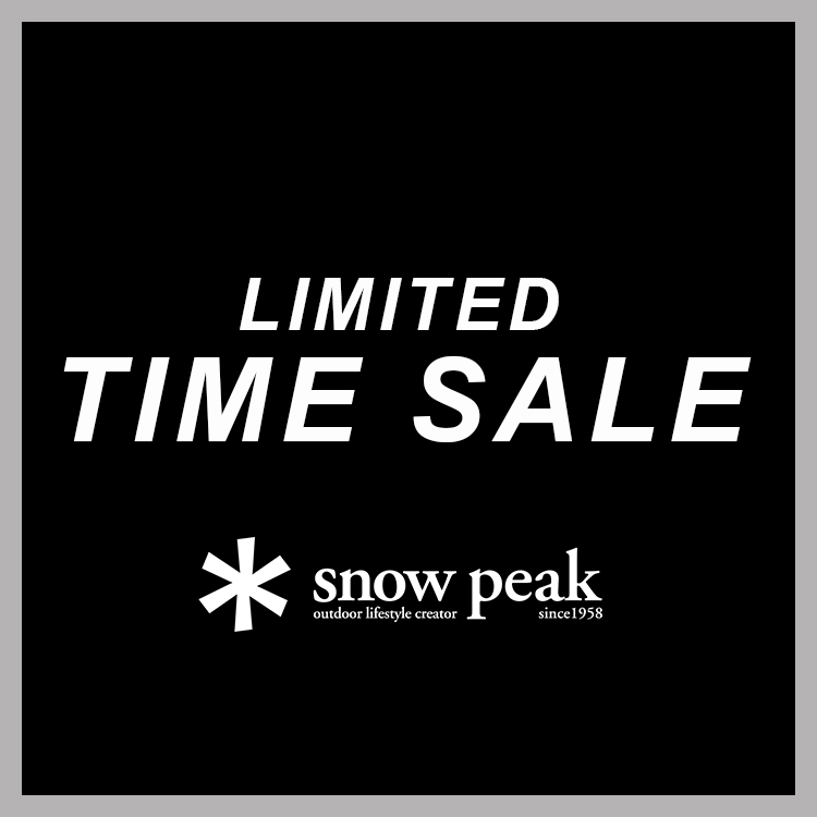 Snow Peak�i�X�m�[�s�[�N�j�̃V���b�v�j���[�X�u�ySnow Peak�z���Ԍ���^�C���Z�[���X�^�[�g�v