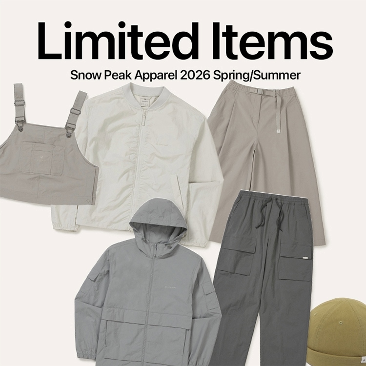 Snow Peak�i�X�m�[�s�[�N�j�̃V���b�v�j���[�X�u�ySnow Peak�z�؍�������A�p�����v