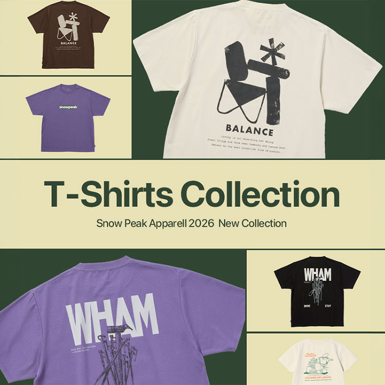 Snow Peak�i�X�m�[�s�[�N�j�̃V���b�v�j���[�X�u�yNEW�z�V��o��bT-SHIRTS COLLECTION�v