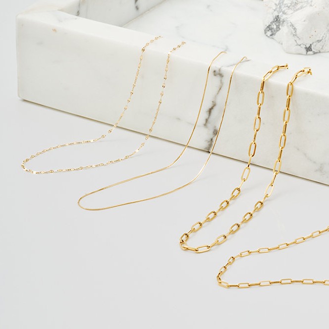 ブラウンダイヤモンド チェーン ネックレス（ネックレス）｜PLUS