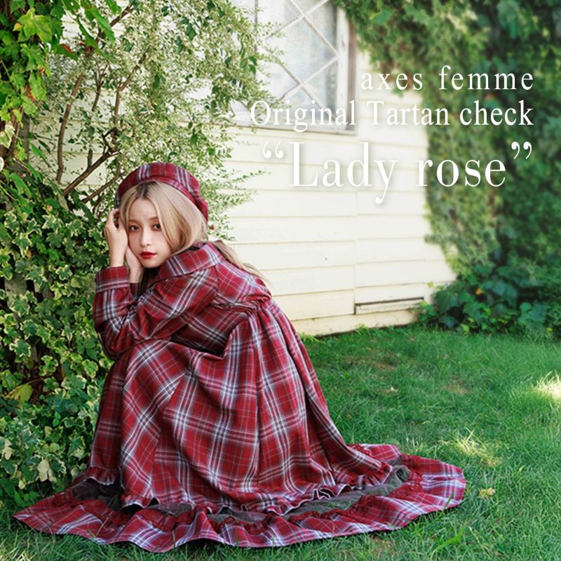 axes femmeiANV[Yt@j̃Vbvj[Xuyaxes femmezOriginal Tartan check h Lady rose hv