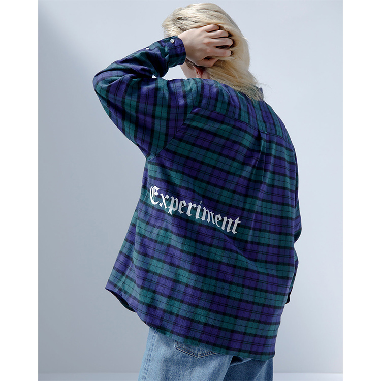 SOPH.｜ソフのトピックス「FLANNEL CHECK GOTHIC LOGO BAGGY SHIRT