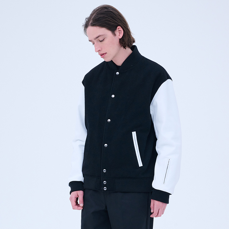 SOPH.｜ソフのトピックス「LEATHER SLEEVE VARSITY JACKET」 - ZOZOTOWN