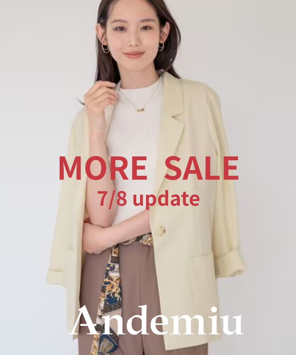 Andemiu�i�A���f�~���E�j�̃V���b�v�j���[�X�u�yMORE SALE�z���v���C�X�_�E���A�C�e�����I�������`�F�b�N�B�v