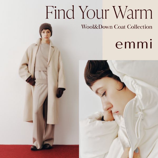 emmi�i�G�~�j�̃V���b�v�j���[�X�u�yemmi�zFind Your Warm�v