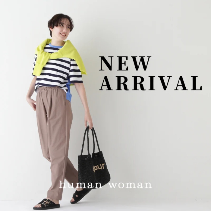 コットン32Gポンチカットソー | human woman（ヒューマン