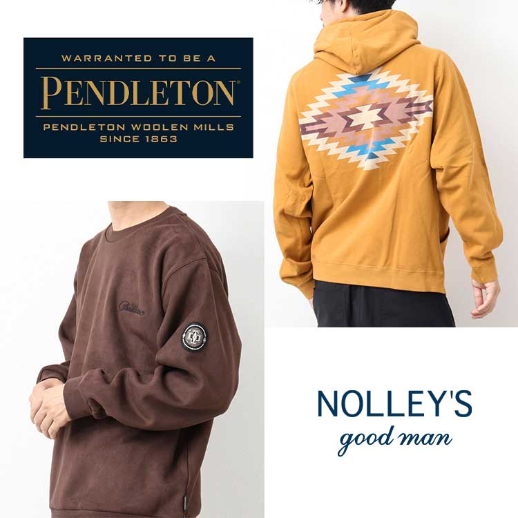 PENDLETON/ペンドルトン】Suede fleece Crewneck Zip BZ-