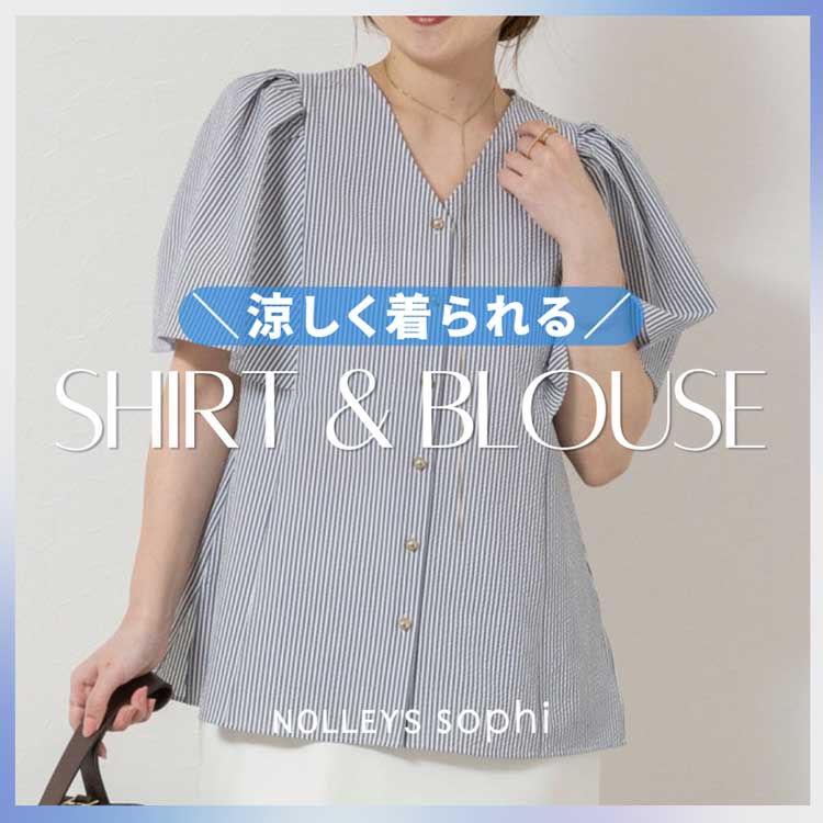 NOLLEY'S�i�m�[���[�Y�j�̃V���b�v�j���[�X�u�yNOLLEY�fS sophi�z������������Shirt��Blouse�v