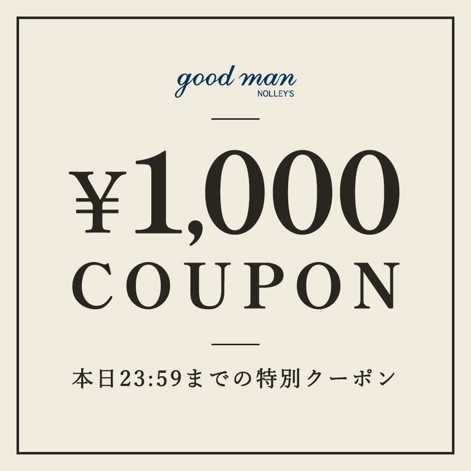 NOLLEY'S�i�m�[���[�Y�j�̃V���b�v�j���[�X�u�y�{������1,000�~�N�[�|���z�z���z�v