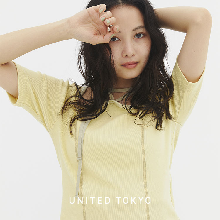 UNITED TOKYO�i���i�C�e�b�h �g�E�L���E�j�̃V���b�v�j���[�X�u�yNEW�z�ꖇ�Œ��f���I�_�u���l�b�N�`���[�J�[�g�b�v�X�v