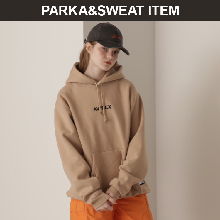 avirex/ アヴィレックス/ DAILY L/S SWEAT PULL PARKA/ デイリー 長袖