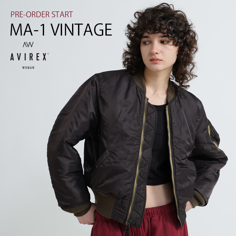 AVIREX MA-1　希少レディース AVIREX アビレックス 6262078 レディース COMMERCIAL LOGO MA-1