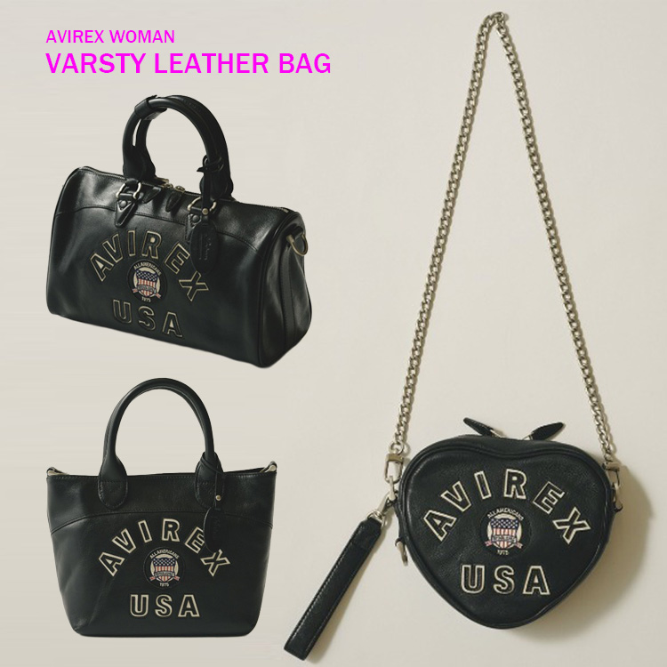 直営店限定》LX VARSITY LEATHER MINI DUFFLE BAG（ボストンバッグ
