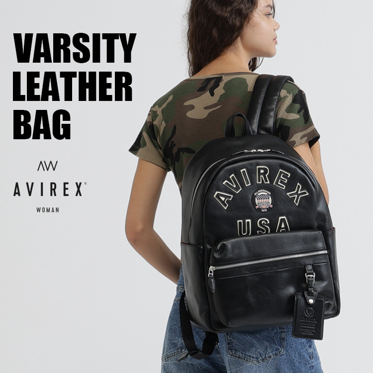 直営店限定》VARSITY LEATHER BODY BAG/バーシティーボディーバッグ