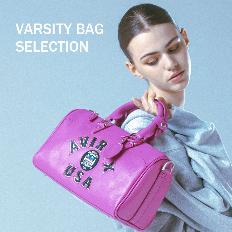 AVIREX WOMAN�i�A���B���b�N�X �E�[�}���j�̃V���b�v�j���[�X�uVARSITY BAG SELECTION�v