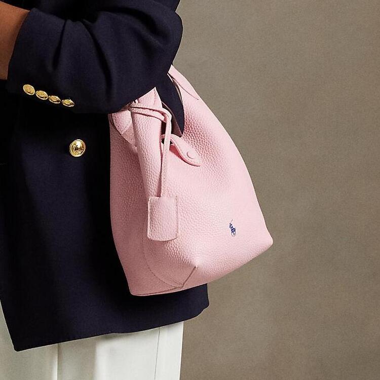 POLO RALPH LAUREN ハンドバッグ Polo Play レザー スモール