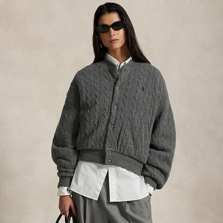 ケーブルニット ウールカシミヤ カーディガン（カーディガン/ボレロ