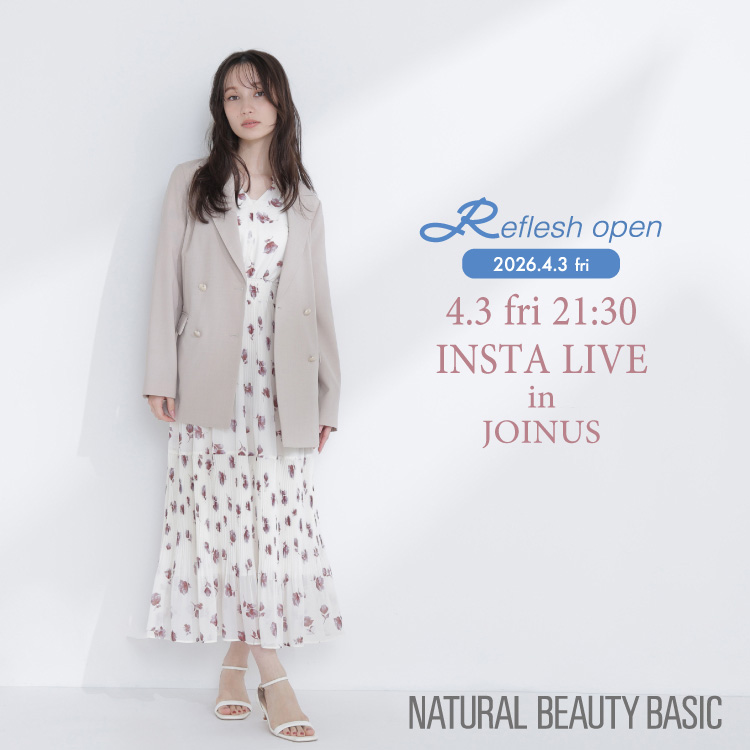 NATURAL BEAUTY BASIC�i�i�`�������r���[�e�B�[�x�[�V�b�N�j�̃V���b�v�j���[�X�u<LIVE ITEMS>�v
