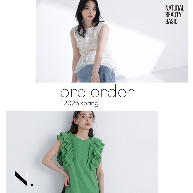 NATURAL BEAUTY BASIC�i�i�`�������r���[�e�B�[�x�[�V�b�N�j�̃V���b�v�j���[�X�uNBB�qPRE ORDER START�r�v
