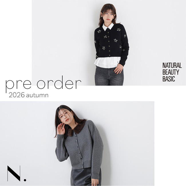NATURAL BEAUTY BASIC�i�i�`�������r���[�e�B�[�x�[�V�b�N�j�̃V���b�v�j���[�X�u�qPRE ORDER�r�v