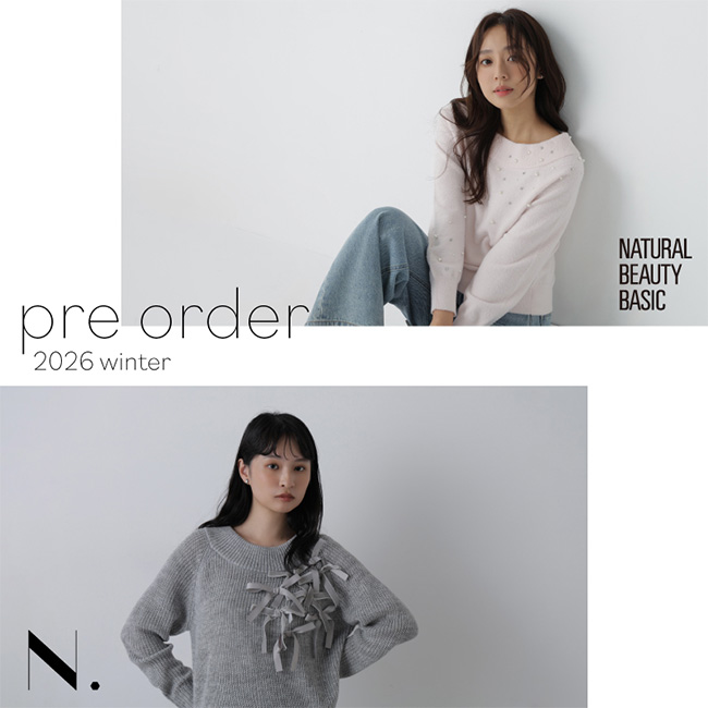 NATURAL BEAUTY BASIC�i�i�`�������r���[�e�B�[�x�[�V�b�N�j�̃V���b�v�j���[�X�u�qPRE ORDER�r�X�^�[�g�I�v