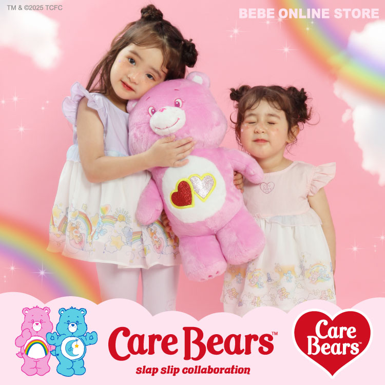 BEBE ONLINE STOREixx ICXgAj̃Vbvj[Xu_Care Bears(PAxA)×SLAP SLIPƂ̃R{iy{z̔Jn^v