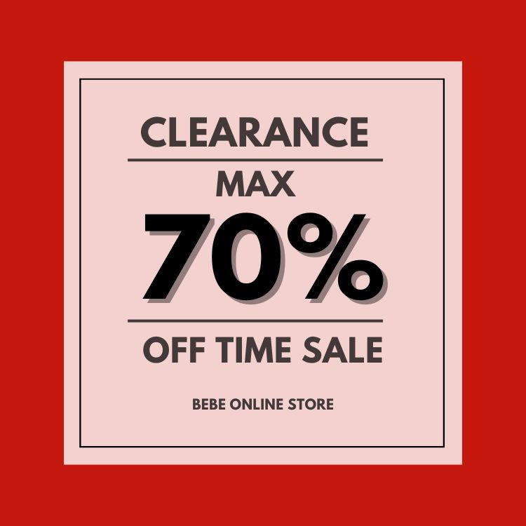 BEBE ONLINE STOREixx ICXgAj̃Vbvj[XuMAX70%OFF!! CLEARANCE SALEJÒIyBEBE ONLINE STOREzv