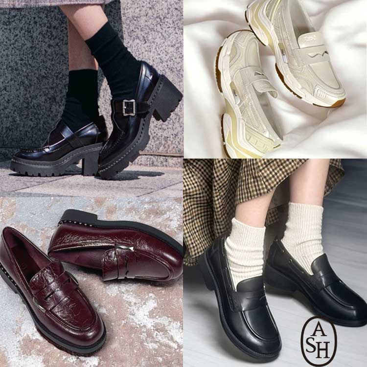 ASH/アッシュ【ROMIE】ローファースニーカー 厚底 コインローファー