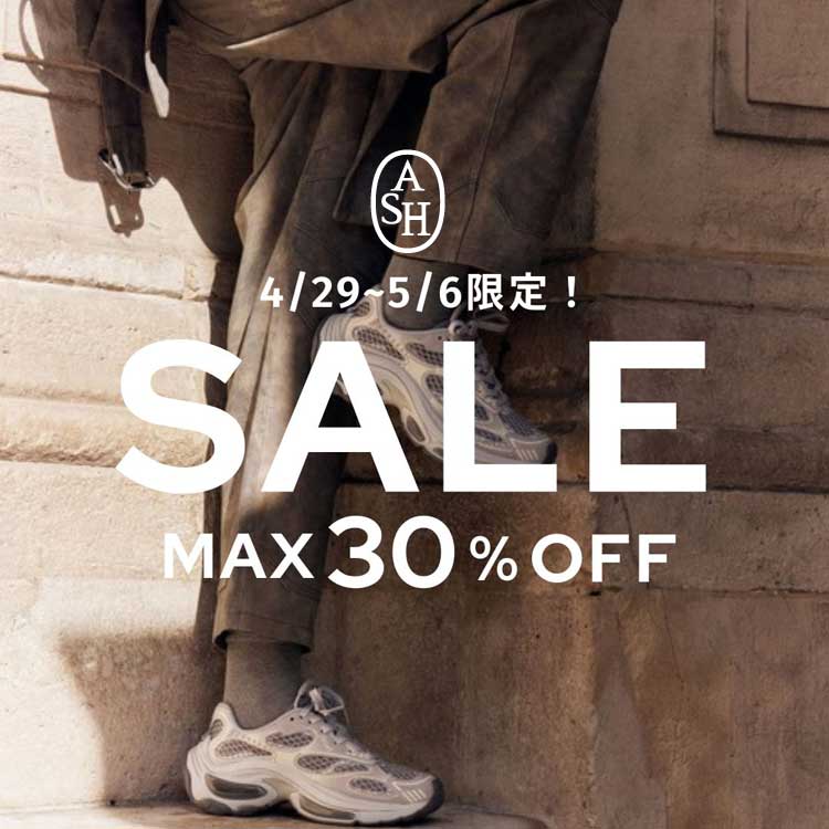 ASH�i�A�b�V���j�̃V���b�v�j���[�X�u�yGW����z�^�C���Z�[���J�Ò��I�v