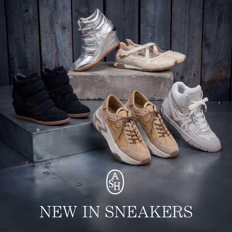 ASH�i�A�b�V���j�̃V���b�v�j���[�X�u�����̃X�^�C���Ɏ����ꂽ���ANEW SNEAKERS !!�v