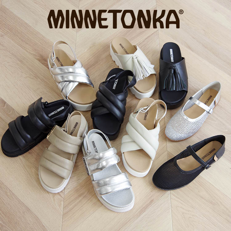 MINNETONKA ミネトンカ / パフィーサンダル クロスベルトパ