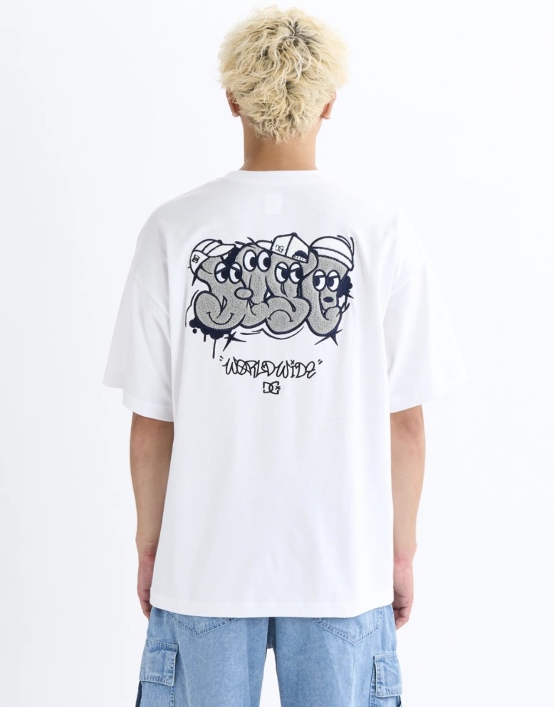 25 SK CREW SS/DCバックプリント半袖Tシャツ（Tシャツ