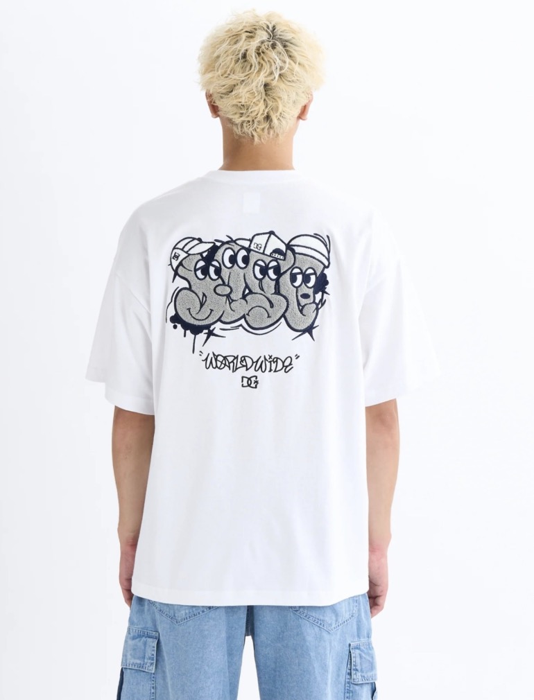25 SK CREW SS/DCバックプリント半袖Tシャツ（Tシャツ